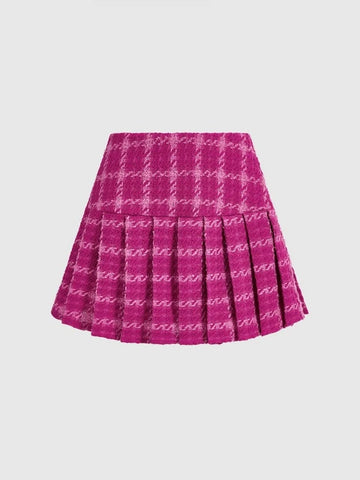 MOD Plaid Pleated Skirt