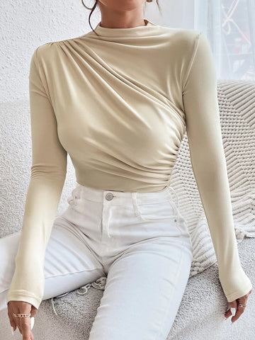 Ruched Slim Fit Bodysuit
