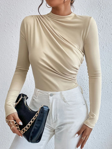 Ruched Slim Fit Bodysuit