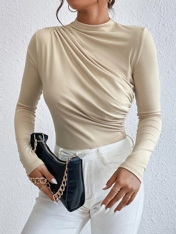 Ruched Slim Fit Bodysuit