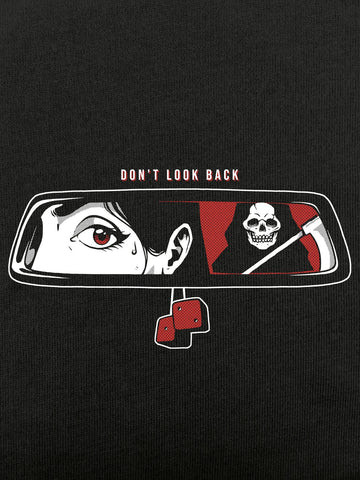 Slogan Figure & Skull Graphic Tee