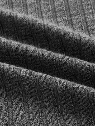 ROMWE STPL 2 In 1 Cold Shoulder Ribbed Tee