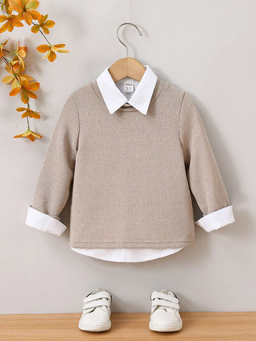 Toddler Boys Rib-knit Tee & Shirt