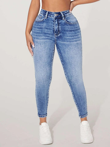 PETITE Solid Skinny Jeans