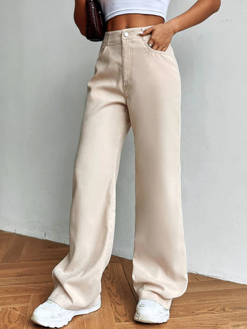 High Waist Wide Leg Pants
