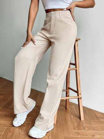 High Waist Wide Leg Pants