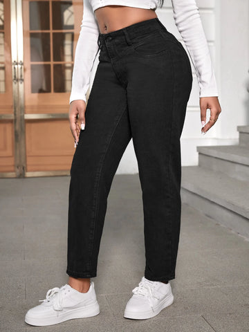 SXY Slant Pocket Tapered Jeans