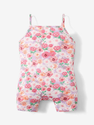 Baby Allover Floral Print Cami Romper
