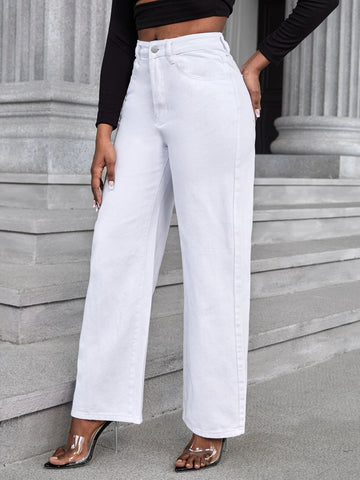 High Waist Wide Leg Jeans