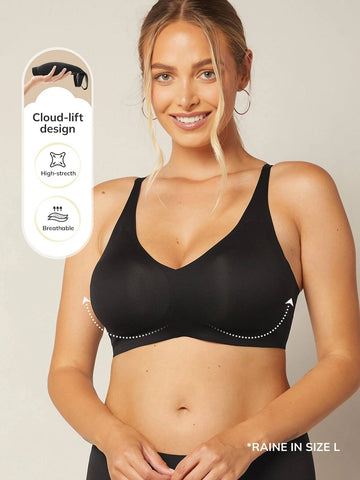 Luvlette Molded Supportive V-neck Bra