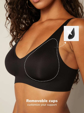 Luvlette Molded Supportive V-neck Bra