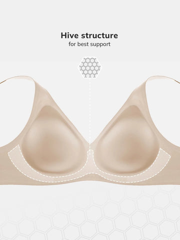 Luvlette Molded Supportive V-neck Bra