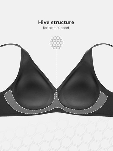 Luvlette Molded Supportive V-neck Bra