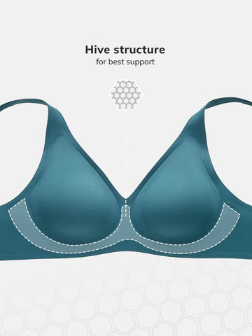 Luvlette Molded Supportive V-neck Bra