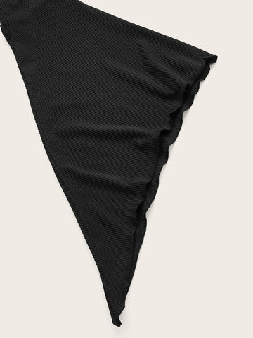 ROMWE STPL Butterfly Print Flounce Sleeve Tee