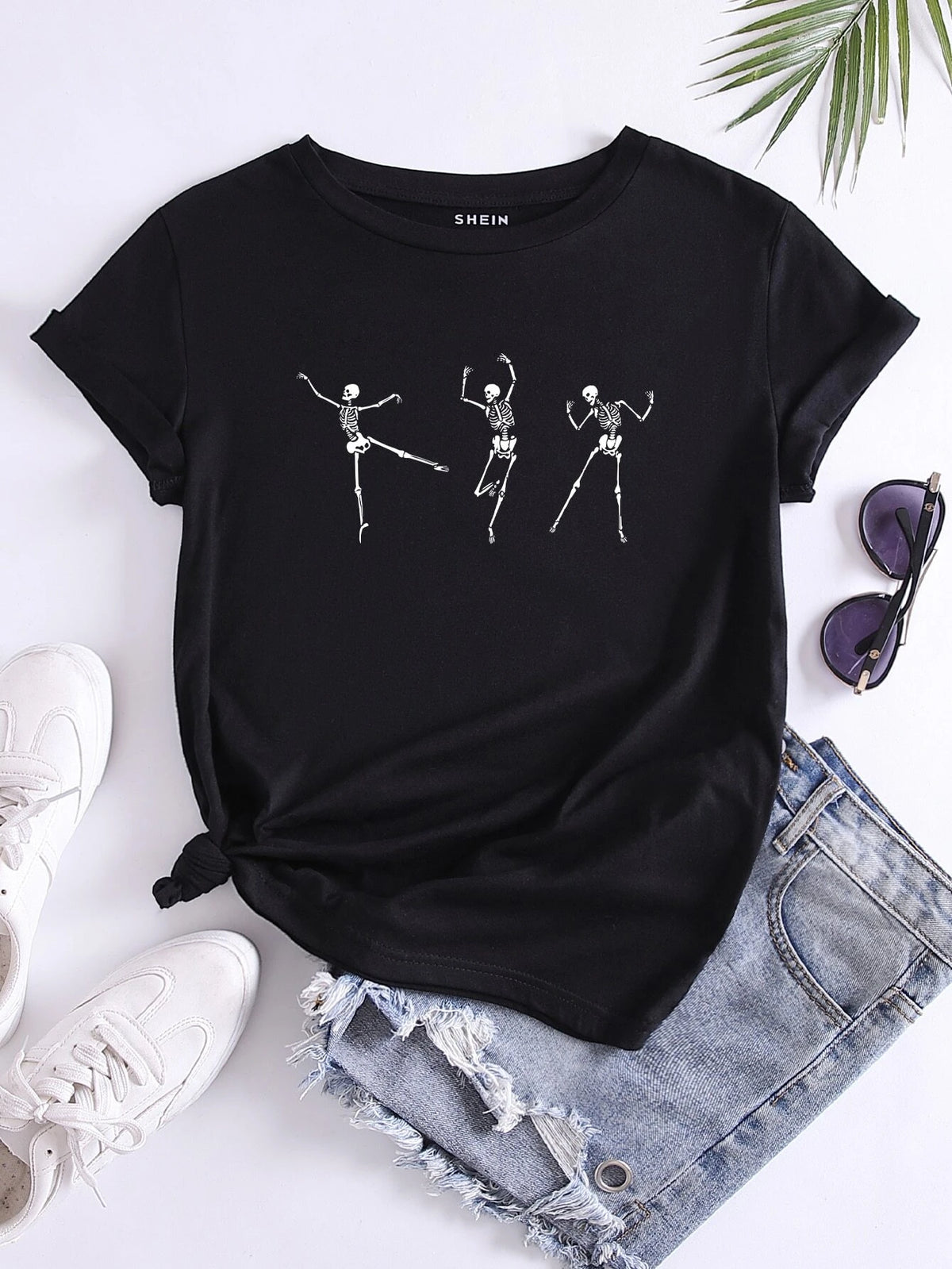 Skeleton Print Tee