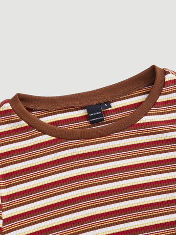 MOD Striped Crop Tee