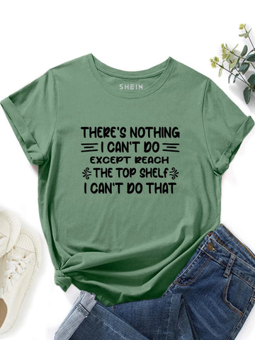 Slogan Graphic T-Shirt