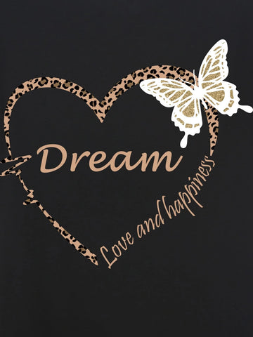Heart And Letter Graphic Tee