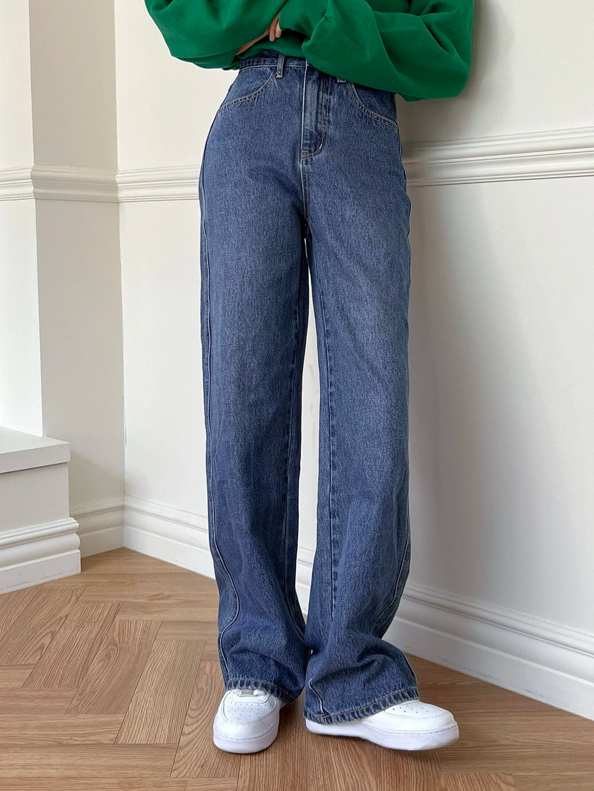 DAZY High Waist Straight Leg Jeans