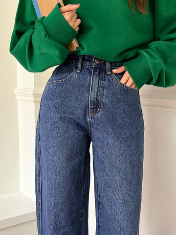 DAZY High Waist Straight Leg Jeans