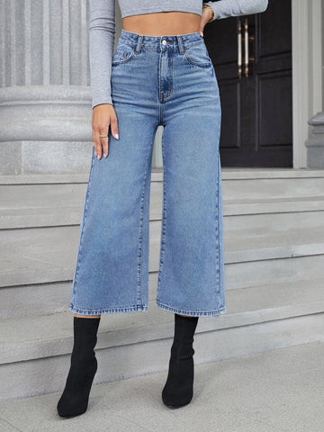 High Waist Wide Leg Jeans
