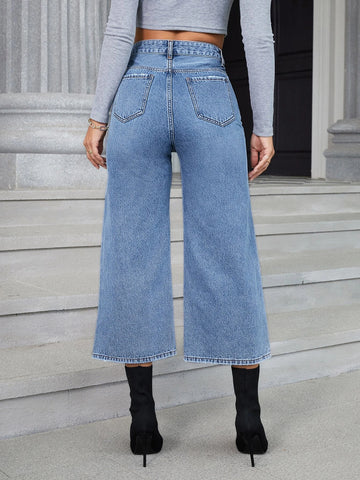 High Waist Wide Leg Jeans