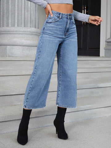 High Waist Wide Leg Jeans