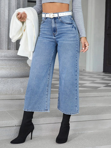 High Waist Wide Leg Jeans
