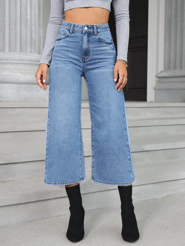High Waist Wide Leg Jeans