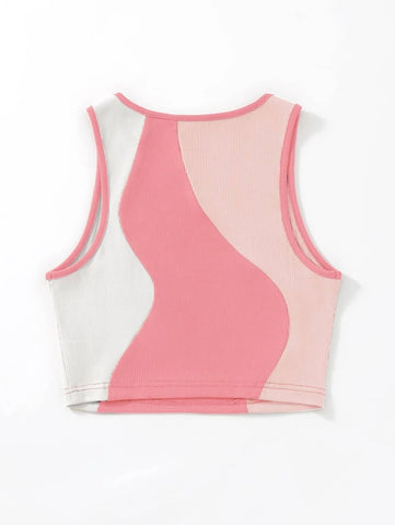 Color Block Tank Top