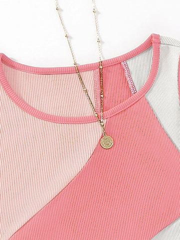 Color Block Tank Top