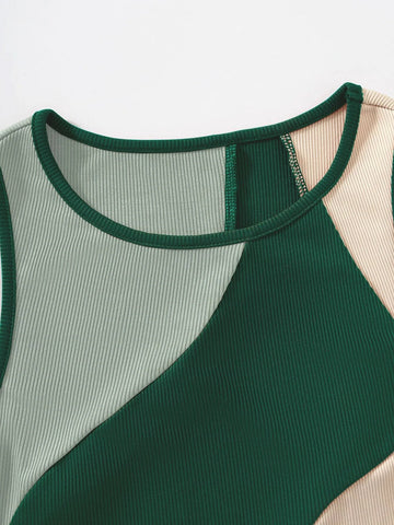 Color Block Tank Top
