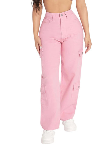 PETITE Zipper Fly Flap Pocket Boyfriend Jeans