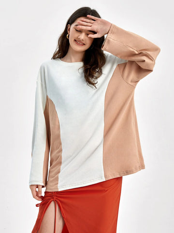Drop Shoulder Colorblock Tee
