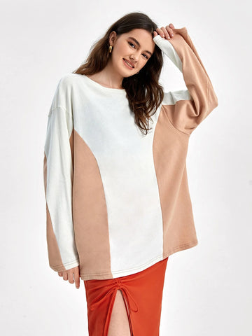 Drop Shoulder Colorblock Tee