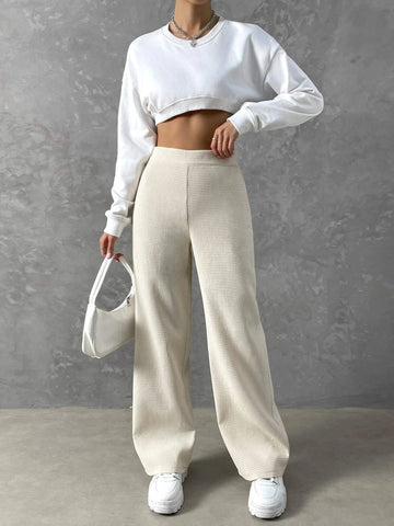 High Waist Wide Leg Pants