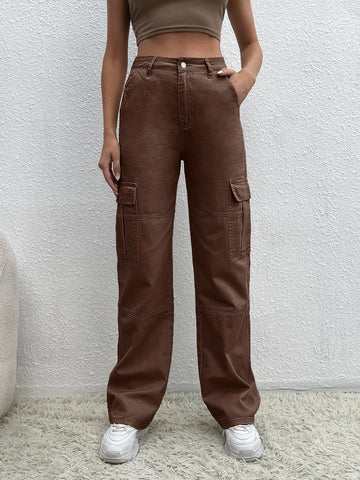 Tall Flap Pocket Cargo Jeans