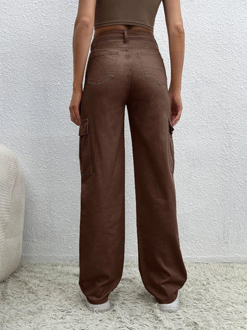 Tall Flap Pocket Cargo Jeans