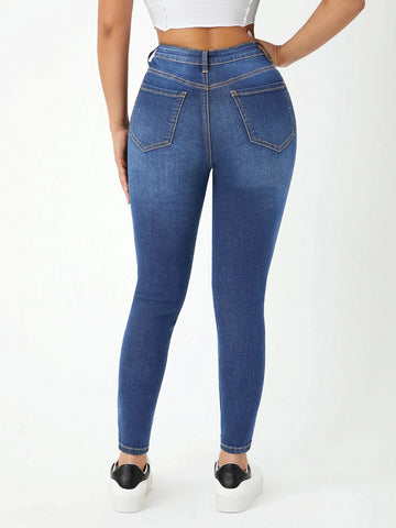PETITE High Waist Skinny Jeans