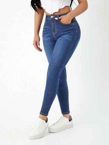 PETITE High Waist Skinny Jeans