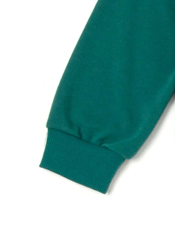 Girls Letter And Floral Print Pullover & Leggings