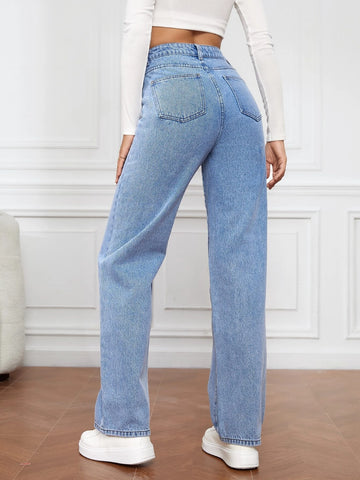 Tall High Waist Straight Leg Jeans