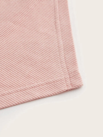 Cut Out Front Halter Neck Hanky Hem Tee