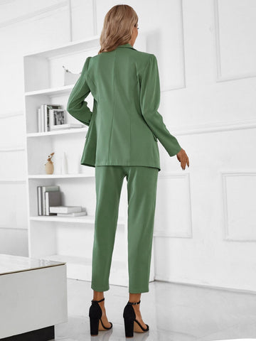 Single Button Blazer & Pants