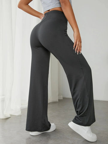 PETITE High Waist Wide Leg Pants