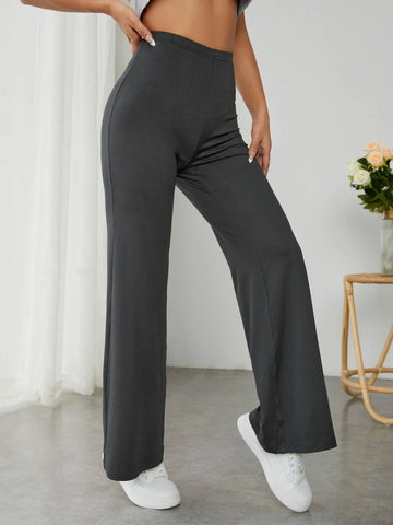 PETITE High Waist Wide Leg Pants
