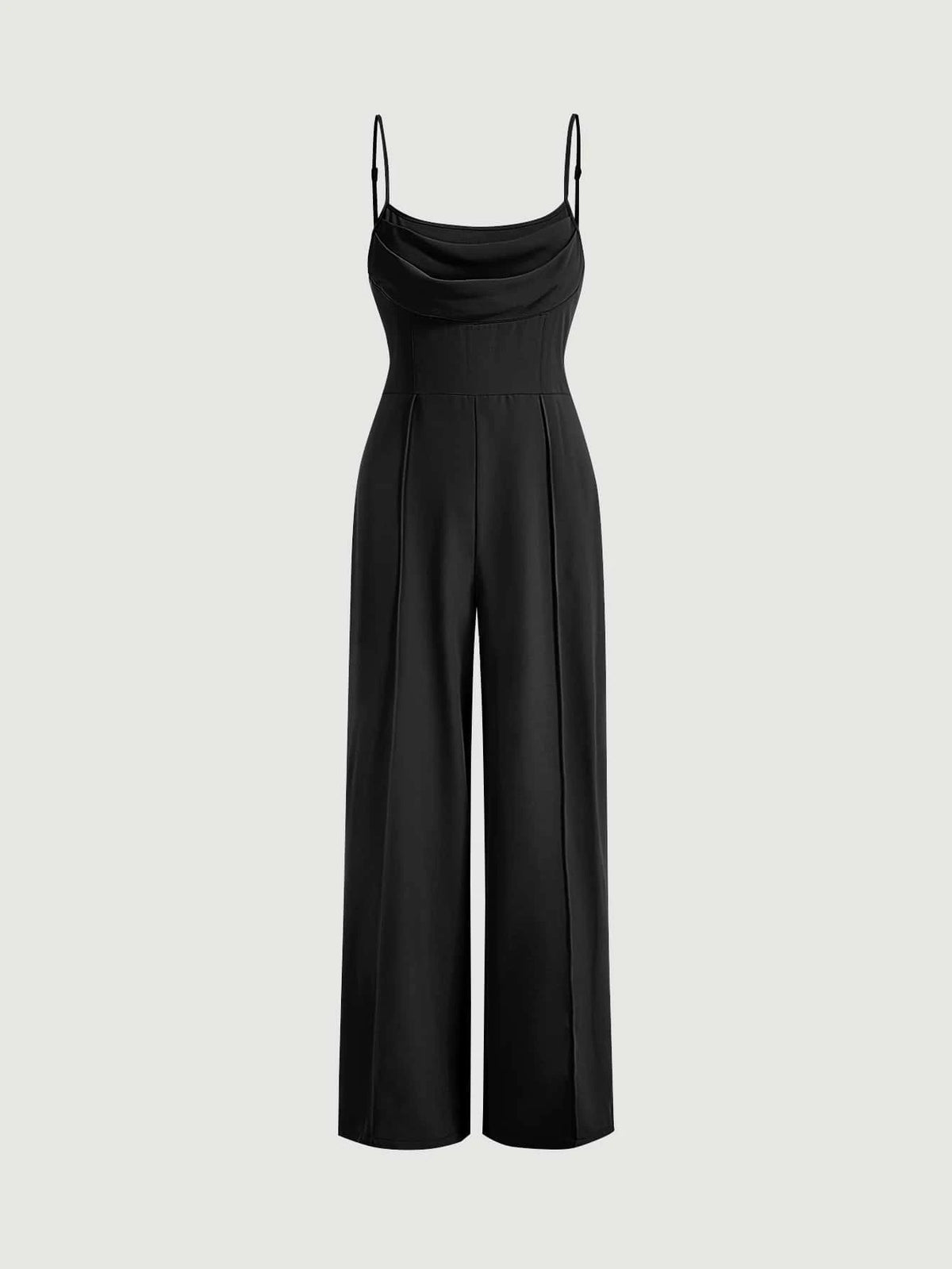 MOD Ruched Press Crease Zip Back Cami Jumpsuit