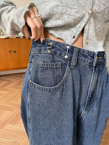 DAZY High Waist Straight Leg Jeans