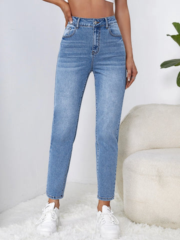 High Waist Mom Fit Jeans